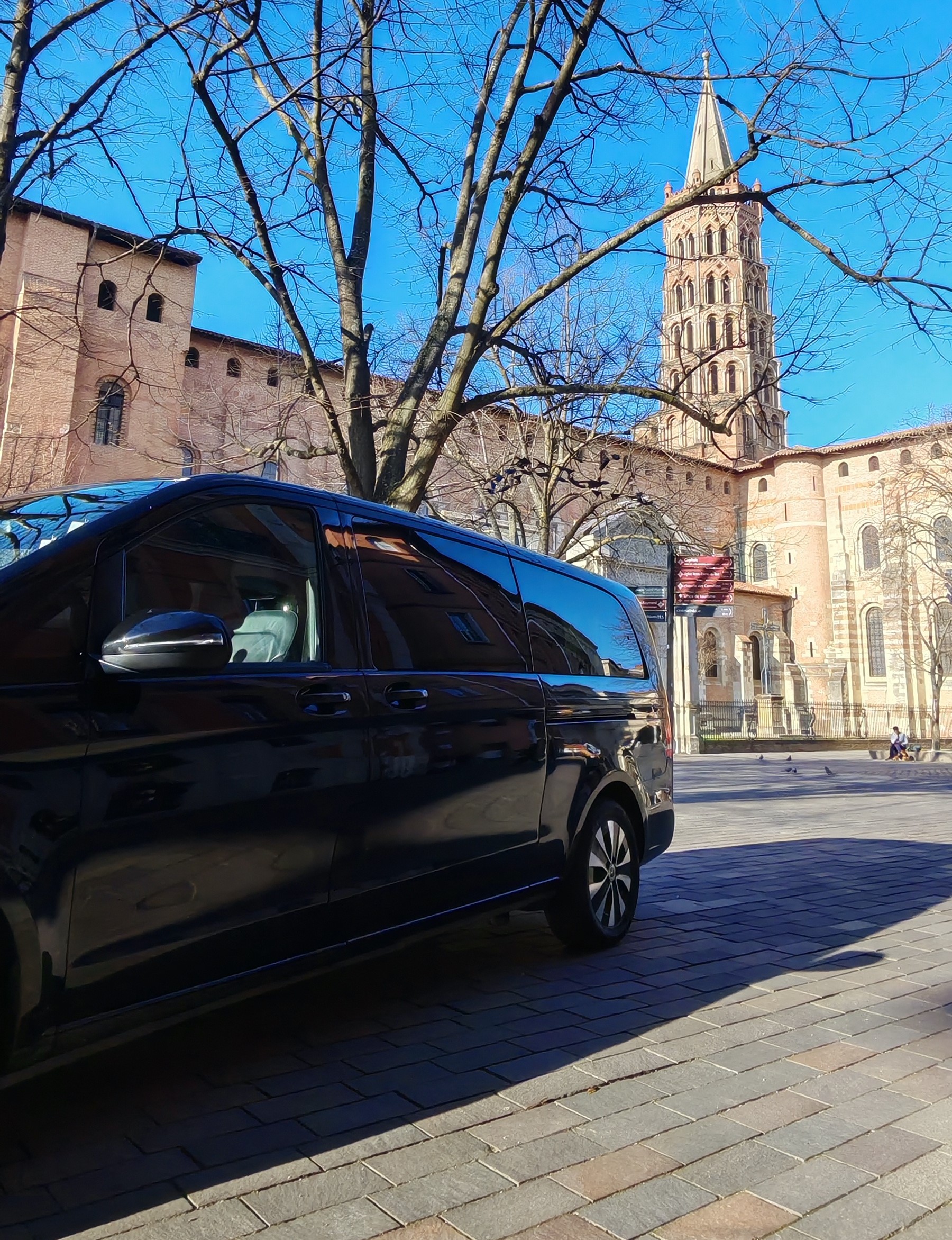 Mercedes Classe V Vito VTC Toulouse Lourdes - Vue latérale van premium 7 places